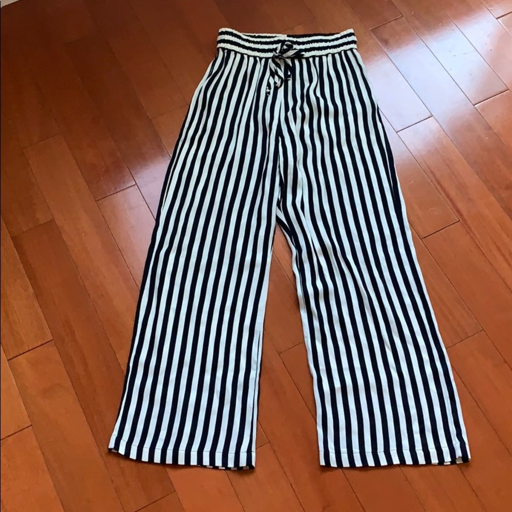 Reformation vertical stripe pant